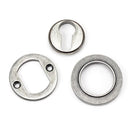 From The Anvil - Round Euro Escutcheon  - Pewter Patina - 45727 - Choice Handles