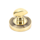From The Anvil - Round Thumbturn Set (Beehive) - Aged Brass - 45733 - Choice Handles