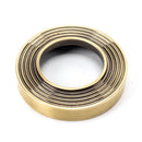 From The Anvil - Round Thumbturn Set (Beehive) - Aged Brass - 45733 - Choice Handles