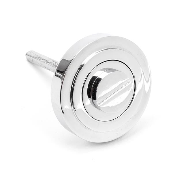 From The Anvil - Round Thumbturn Set (Art Deco) - Polished Chrome - 45736 - Choice Handles