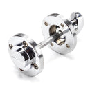 From The Anvil - Round Thumbturn Set (Art Deco) - Polished Chrome - 45736 - Choice Handles