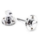 From The Anvil - Round Thumbturn Set (Art Deco) - Polished Chrome - 45736 - Choice Handles