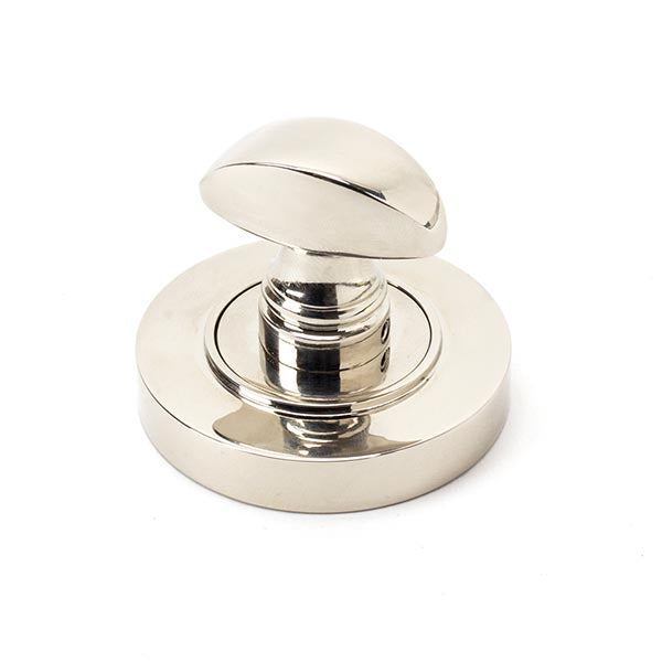 From The Anvil - Round Thumbturn Set (Plain) - Polished Nickel - 45739 - Choice Handles