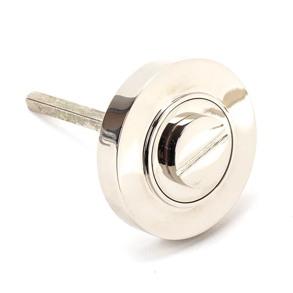 From The Anvil - Round Thumbturn Set (Plain) - Polished Nickel - 45739 - Choice Handles