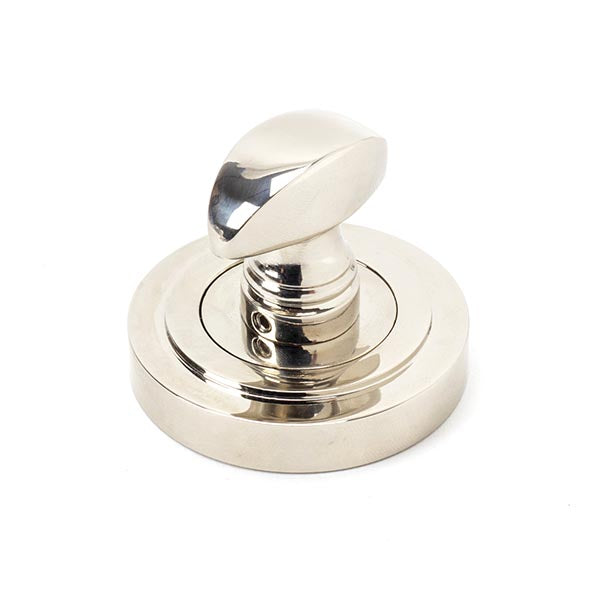 From The Anvil - Round Thumbturn Set (Art Deco) - Polished Nickel - 45740 - Choice Handles