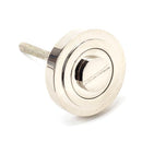 From The Anvil - Round Thumbturn Set (Art Deco) - Polished Nickel - 45740 - Choice Handles