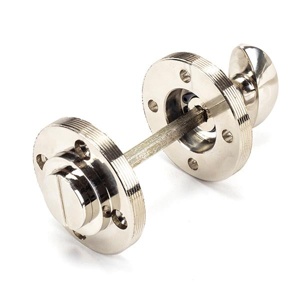 From The Anvil - Round Thumbturn Set (Beehive) - Polished Nickel - 45741 - Choice Handles