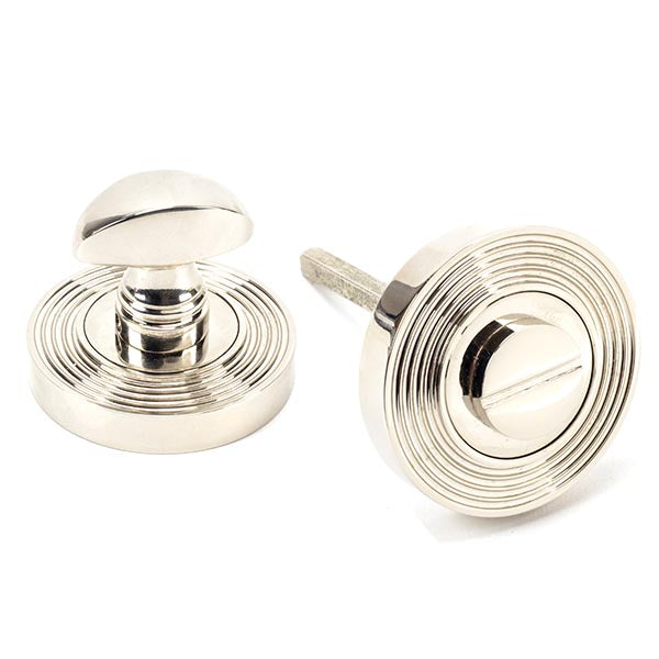From The Anvil - Round Thumbturn Set (Beehive) - Polished Nickel - 45741 - Choice Handles
