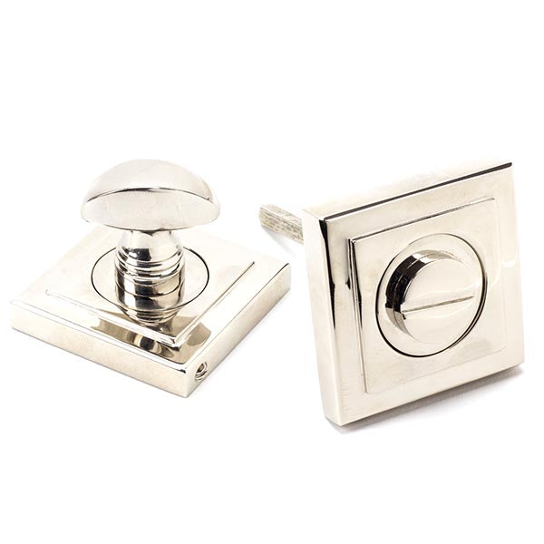 From The Anvil - Round Thumbturn Set (Square) - Polished Nickel - 45742 - Choice Handles