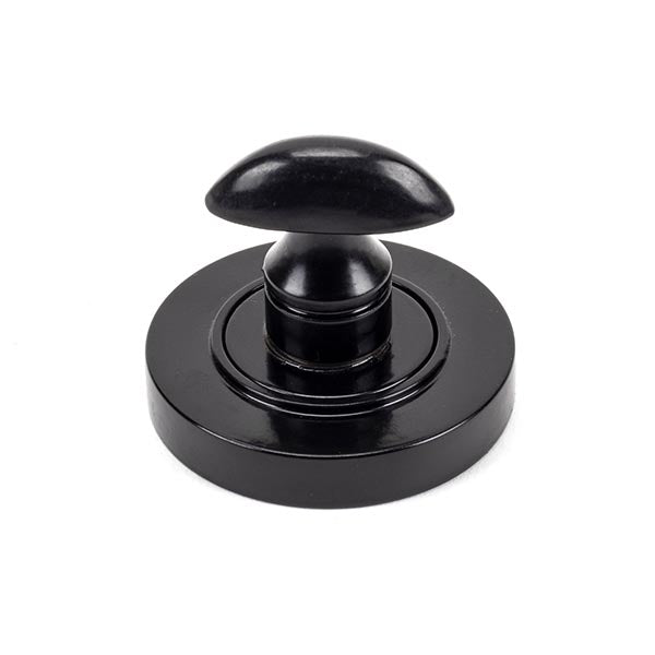 From The Anvil - Round Thumbturn Set (Plain) - Black - 45743 - Choice Handles