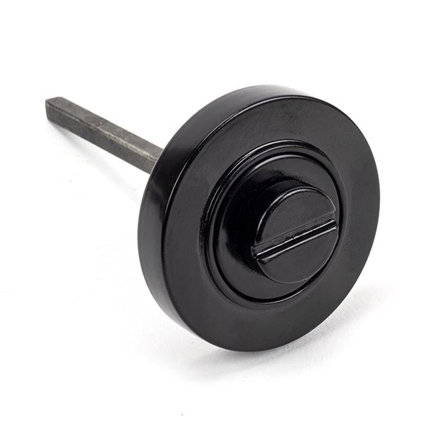 From The Anvil - Round Thumbturn Set (Plain) - Black - 45743 - Choice Handles