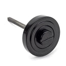 From The Anvil - Round Thumbturn Set (Art Deco) - Black - 45744 - Choice Handles