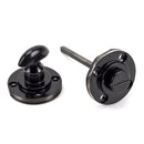 From The Anvil - Round Thumbturn Set (Beehive) - Black - 45745 - Choice Handles