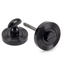 From The Anvil - Round Thumbturn Set (Beehive) - Black - 45745 - Choice Handles