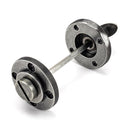 From The Anvil - Round Thumbturn Set (Plain) - Pewter Patina - 45751 - Choice Handles