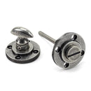 From The Anvil - Round Thumbturn Set (Plain) - Pewter Patina - 45751 - Choice Handles