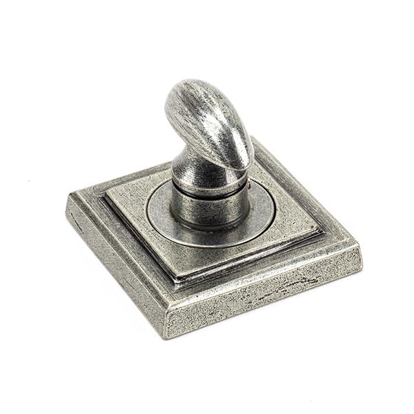 From The Anvil - Thumbturn Set (Square) - Pewter Patina - 45754 - Choice Handles