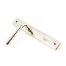 From The Anvil - Hammered Newbury Slimline Espag. Lock Set - Polished Nickel - 45771 - Choice Handles