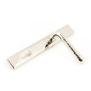 From The Anvil - Hammered Newbury Slimline Espag. Lock Set - Polished Nickel - 45771 - Choice Handles