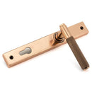 From The Anvil - Brompton Slimline Lever Espag. Lock Set - Polished Bronze - 45776 - Choice Handles