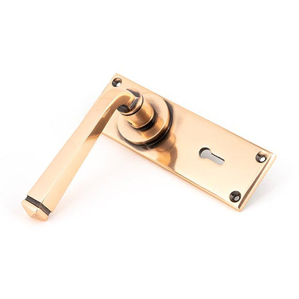 From The Anvil - Avon Lever Lock Set - Polished Bronze - 45787 - Choice Handles
