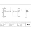 From The Anvil - Avon Lever Latch Set - Polished Bronze - 45788 - Choice Handles
