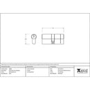 From The Anvil - 35/35 5pin Euro Cylinder - Polished Bronze - 45805 - Choice Handles