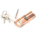 From The Anvil - 45/45 5pin Euro Cylinder - Polished Bronze - 45817 - Choice Handles