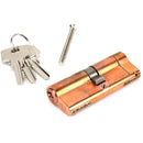From The Anvil - 40/40 5pin Euro Cylinder KA - Polished Bronze - 45829 - Choice Handles