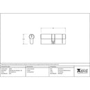 From The Anvil - 40/40 5pin Euro Cylinder KA - Polished Bronze - 45829 - Choice Handles