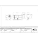 From The Anvil - 35/35 5pin Euro Cylinder/Thumbturn - Polished Bronze - 45845 - Choice Handles