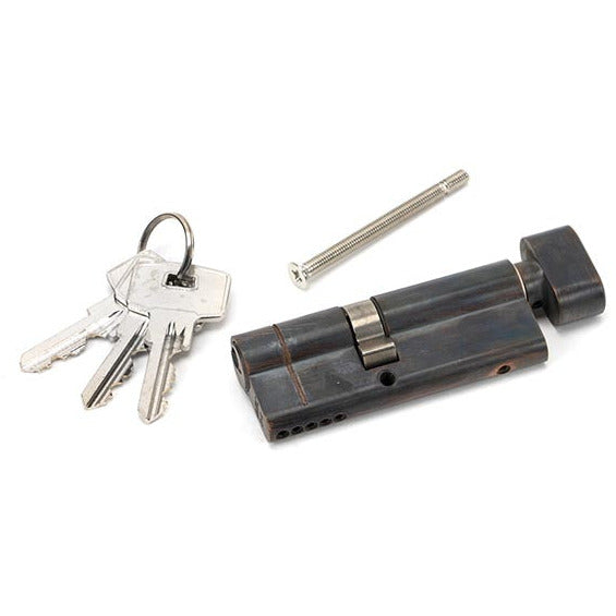 From The Anvil - 35/45T 5pin Euro Cylinder/Thumbturn - Aged Bronze - 45856 - Choice Handles