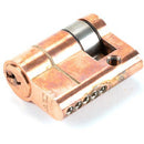 From The Anvil - 30/10 5pin Single Cylinder - Polished Bronze - 45877 - Choice Handles