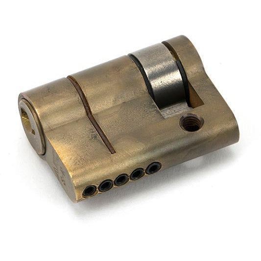 From The Anvil - 30/10 5pin Single Cylinder - Aged Brass - 45879 - Choice Handles