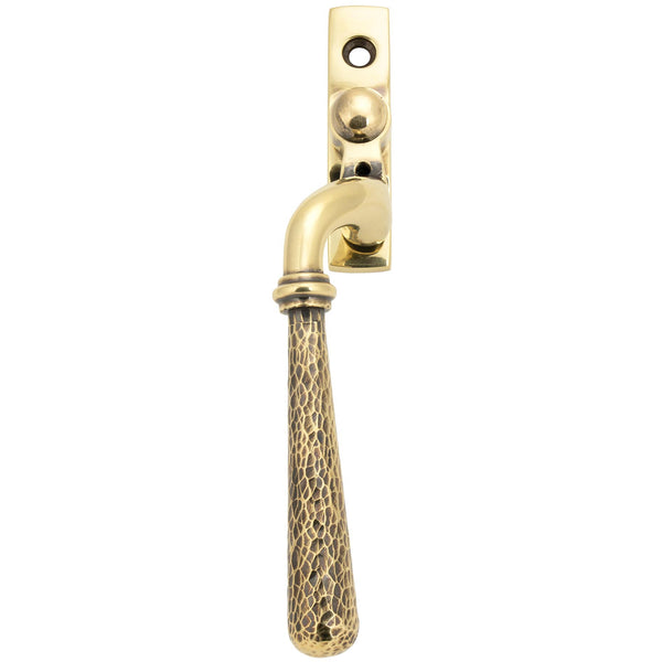 From The Anvil - Hammered Newbury Espag - LH - Aged Brass - 45914 - Choice Handles
