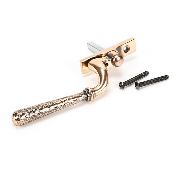 From The Anvil - Hammered Newbury Espag - RH - Polished Bronze - 45923 - Choice Handles