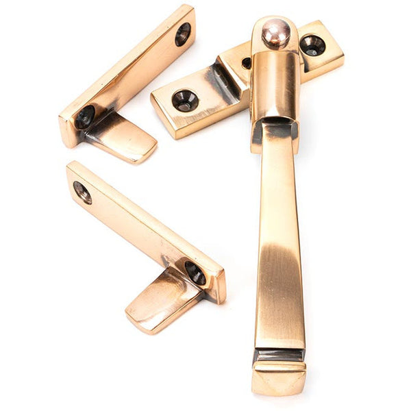 From The Anvil - Night-Vent Locking Avon Fastener - Polished Bronze - 45925 - Choice Handles