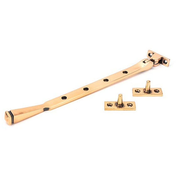 From The Anvil - 10" Avon Stay - Polished Bronze - 45927 - Choice Handles