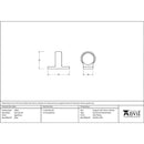 From The Anvil - Sash Eye Lift - Satin Chrome - 45931 - Choice Handles