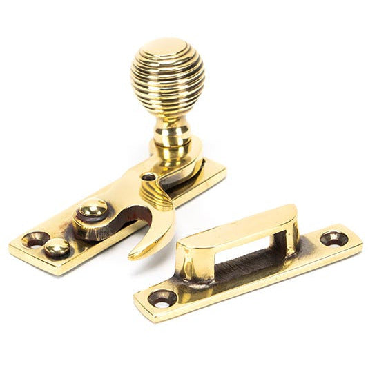 From The Anvil - Beehive Sash Hook Fastener - Aged Brass - 45936 - Choice Handles