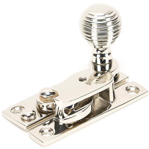 From The Anvil - Beehive Sash Hook Fastener - Polished Nickel - 45937 - Choice Handles