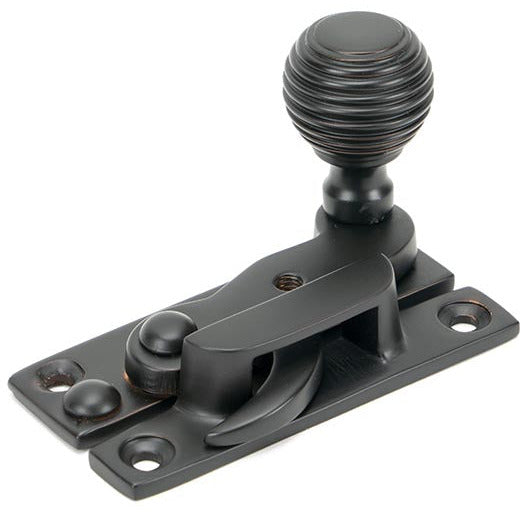 From The Anvil - Beehive Sash Hook Fastener - Aged Bronze - 45939 - Choice Handles