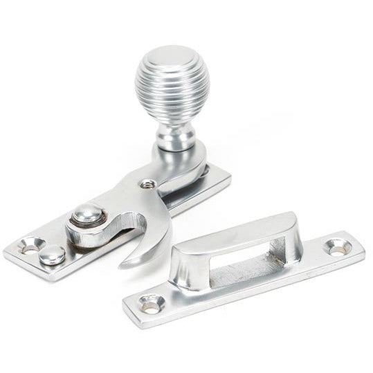 From The Anvil - Beehive Sash Hook Fastener - Satin Chrome - 45940 - Choice Handles