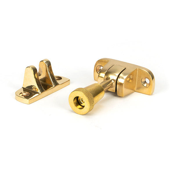 From The Anvil - Brompton Brighton Fastener (Radiused) - Polished Brass - 45942 - Choice Handles