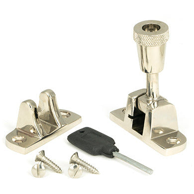 From The Anvil - Brompton Brighton Fastener (Radiused) - Polished Nickel - 45943 - Choice Handles