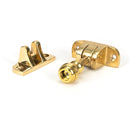 From The Anvil - Prestbury Brighton Fastener (Radiused) - Polished Brass - 45947 - Choice Handles