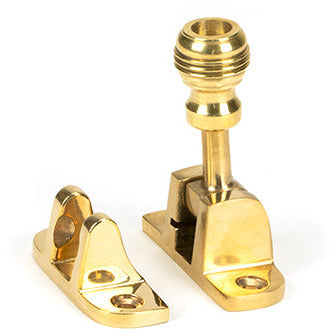 From The Anvil - Prestbury Brighton Fastener (Radiused) - Polished Brass - 45947 - Choice Handles
