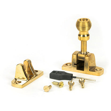 From The Anvil - Beehive Brighton Fastener (Radiused) - Polished Brass - 45952 - Choice Handles