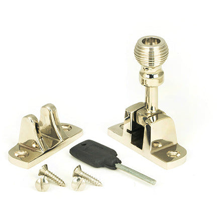From The Anvil - Beehive Brighton Fastener (Radiused) - Polished Nickel - 45953 - Choice Handles