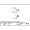 From The Anvil - Beehive Brighton Fastener (Radiused) - Polished Chrome - 45954 - Choice Handles